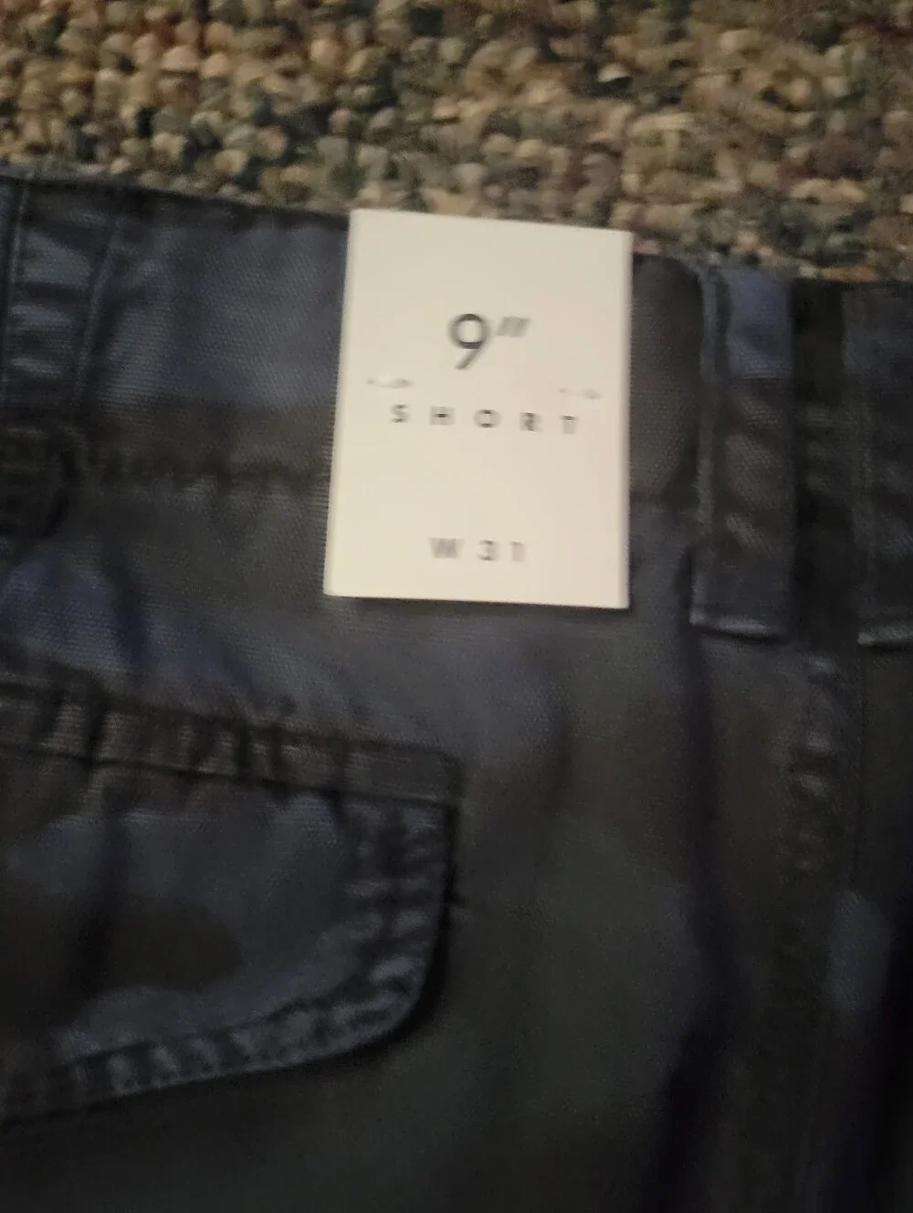 Lucky Brand Men's Blue Black Camo Cargo Shorts